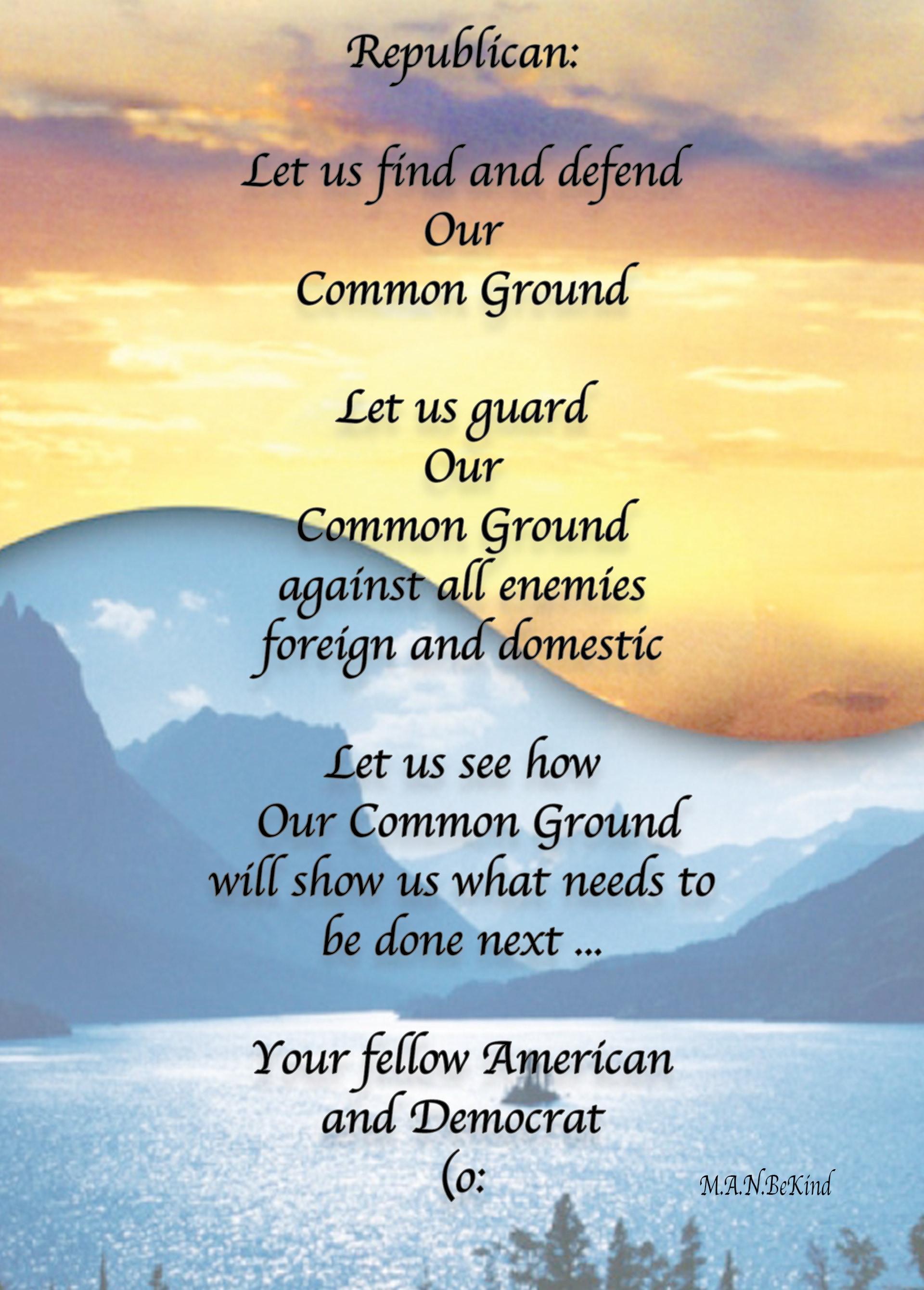 We must resist being polarized. Balance Of One. From Michael Angel North